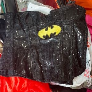 Batgirl Sequin Corset DC Comics Adult Costume
